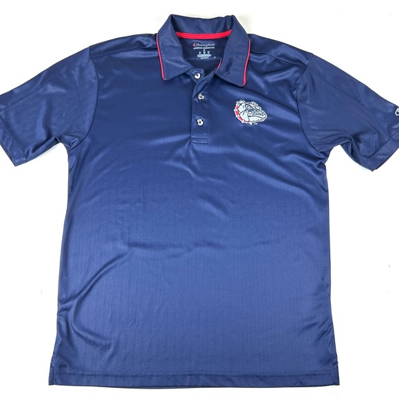 Champion Other - Champion Gonzaga Bulldogs Golf Polo Shirt Men's Small Blue Basketball